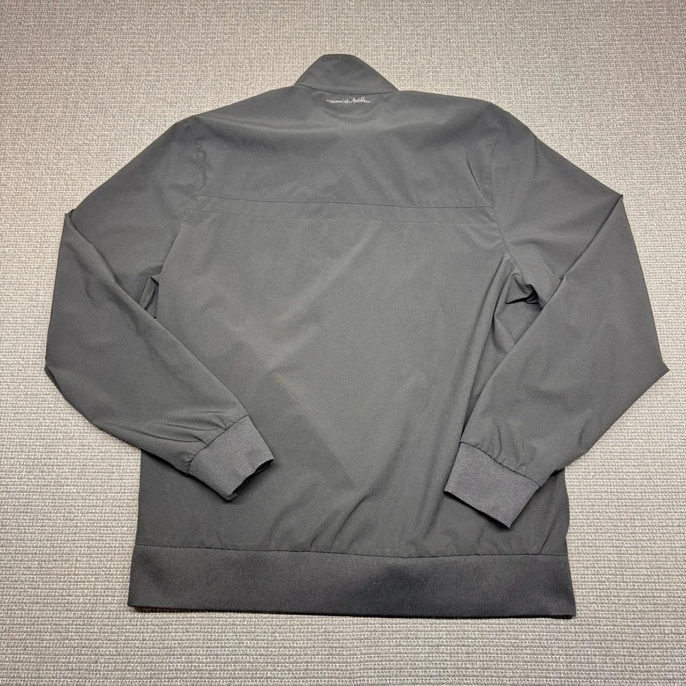 TravisMathew Men's‎ Quarter Zip Pullover Black Grey Golf Jacket Size Large